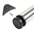 Tischstempel einzeln aus Stahl Ausführung Edelstahl Optik 710 mm Höhe ø 60 mm
