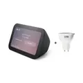 Amazon Echo Show 5 (3. Gen) + tink Basics White & Color Bulb GU10 - Matter