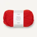 PEER GYNT von SANDNES GARN - SCARLET RED (4018) - 50 g / ca. 91 m Wolle
