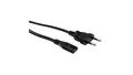 VALUE Kabel zasilający Euro z płaską wtyczką do C7, 2-biegunowy, czarny, 1 m