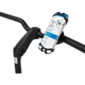 Fischer Fahrrad Scooter Handyhalterung, Smartphonehalterung, Universal Handyhalter, 360° drehbar, für 3,5-6,5 Zoll Smartphones, extra sicher