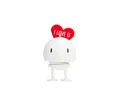 Hoptimist Love Bumble Kunststoff Höhe 12 cm weiß, Freude, Geschenk, Beweglich