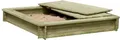 Gartenpirat Sandkasten mit Deckel Kinder Holz 180x 180 cm imprägniert