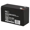 EMOS - Wartungsfreier Bleiakku - 12V 7Ah - AGM Batterie - Faston 4,7mm Anschluss - Für Gefahrmeldeanlagen, Brandmeldetechnik, Alarmsysteme, USV, Aufzüge - 151x65x94 mm
