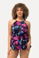 Ulla Popken Tankini Tankini Pfingstrosen Softcups Schößchen
