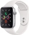 Apple Watch Series 5 [GPS, inkl. Sportarmband weiß] 44mm Aluminiumgehäuse silber