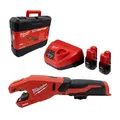 Milwaukee MILWAUKEE 4933479242 M12 Stahlrohrschneider Raptor PCSS-202C im Koffer mit 2 Batterien und Ladegerät (4933479242)