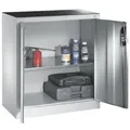 CP Mehrzweckschrank mit mittiger Verstärkung, Türöffnungswinkel: ca. 110° grau 93 cm x 100 cm x 50 cm
