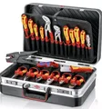 KNIPEX Vision24 Elektro Werkzeugkoffer mit 20 Werkzeugen - Schwarz (00 21 20)