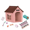 Our Generation – Hundehaus Spielset – Haustierspielzeug – 46 cm Puppenzubehör – Fantasiespiel – Spielzeug für Kinder ab 3 Jahren – Hundehütte