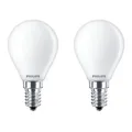 Philips LED E14 Lampe 6.5W=60W Glühbirne Warmweiß 2700K Leuchtmittel 806lm 2ER