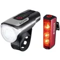 SIGMA SPORT LED Akku Set Scheinwerfer Aura 80 + Rücklicht Blaze USB m