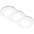 Briloner 3er Set LED Einbaustrahler Neutralweißes Licht flach Weiß