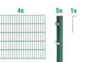 Alberts Einstabmattenzaun DSM-Grundset6/5/6grün2000x1200/8PF60x40, DSM-Grundset6/5/6grün2000x1200/8PF60x40