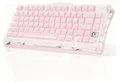 GravaStar Mercury K1 Kabellose Mechanische Tastatur, Gaming ANSI US, 2.4 GHz und Bluetooth, Sakura Pink