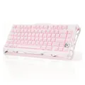 Gravastar Mercury K1 Mechanisch Tastatur Sakura Rosa QWERTY US – USB-C/BT/2.4GHz