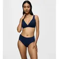 Bikini-Hose TRIUMPH "Flex Smart Summer Maxi pt EX", Damen, Gr. S, N-Gr, blau, Microfaser, Obermaterial: 69% Polyamid, 31% Elasthan, modisch, Badehosen, Triumph-Logodruck