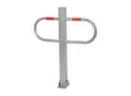 Schake Parkplatzsperre Typ 471UZ, 70x70mm, umlegbar, Breite 800mm Überflur 900mm + Profilzylinder feuerverzinkt)