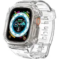 Spigen RUGGED ARMOR "PRO" Apple Watch ULTRA (49MM) CRYSTAL CLEAR (Thermoplastisches Polyurethan (TPU)) (22208-0)