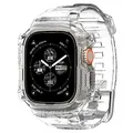 Spigen Rugged Armor Pro Hülle mit Armband Kompatibel mit Apple Watch Ultra 2 (2023) / Ultra (2022) 49mm - Kristallklar