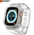 Schutzhülle mit Armband für Watch Ultra 2/1 49mm Cover Band Spigen Transparent