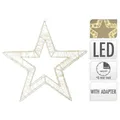 Koopman LED-Weihnachtsstern 38?cm, 960 LEDs, Timer, IP44, Metall-Drahtstern, AMZ105200
