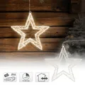 LED Weihnachtsstern Drahtstern Weihnachtsdeko Leuchtstern Timer Beleuchtung 38cm