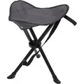 Mojawo 3-Bein Dreibeinhocker Campinghocker Anglerhocker Tragegurt Grau