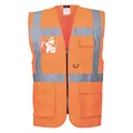 Portwest Warnweste Berlin Executive, leuchtorange, EN ISO 20471, 100% PL, Gr. XL (65797117)