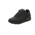 Skechers Herren Uno Stand On Air Sneaker, Black Durabuck Trim, 44 EU
