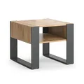 Vicco Couchtisch, Anthrazit, 59.2 x 50.6 cm, zur Aufbewahrung von Zeitschriften und Fernbedienungen geeignet