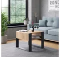 Vicco Couchtisch, Anthrazit/Goldkraft Eiche, 59.2 x 50.6 cm (1-St)