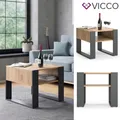 Couchtisch Sofatisch Beistelltisch Ari Eiche Anthrazit Wohnzimmertisch Vicco