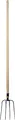 PROREGAL Dunggabel Mistgabel Mistforke Heugabel Streugabel F104KX.WH - 4-TETH, Komaxit, mit Griff