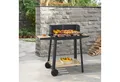 casa.pro Holzkohlegrill, »Ari« Grillwagen 78x86x30cm Schwarz/Bambus