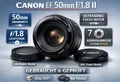 📸 Canon EF 50mm 50 mm 1:1.8 II - Foto Lens Kamera Objektiv Camera Zom Canon EOS