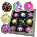 Krebs Glas Lauscha Christbaumschmuck (9-tlg)