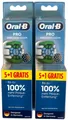 2 x Oral-B Pro Precision Clean 5+1 Aufsteckbürsten Ersatzbürsten Neu & Original