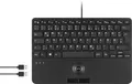 Perixx PERIBOARD-526 H DE USB Tastatur Deutsch, QWERTZ Schwarz USB-Hub, mit Trackball
