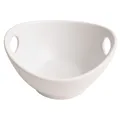 Servierschale oval Porzellan weiß kleine Schale 10 x 9 x 5,5 cm Dipschale