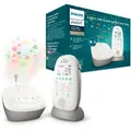 Philips AVENT Babyphone SCD733/26, mit Schlafliedern und Sternenhimmel-Projektion weiß