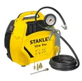 Kompressor Stanley Air Kit Kompakt mit Druckluft Set Spiralschlauch Reifenfüller