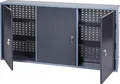 Werkzeugschrank B.1200xT.190xH.600mm m. 3 Türen 4 Lochrückw.inkl. 4 Einlegeböden