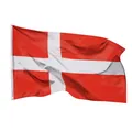 Aricona Dänemark Flagge 90x150cm - wetterbeständige Fahne mit Messingösen, 100% Polyester, robuste Doppelnaht & in lebendigen Farben - ideal für Flaggen-Liebhaber