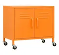vidaXL Aktenschrank Lagerschrank Orange 60x35x56 cm Stahl (1-St)