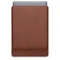Woolnut Leder Sleeve Case Hülle Tasche für MacBook Pro 13 UNT Air 13/13.6 Zoll - Cognac Braun