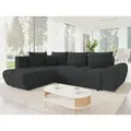 MIRJAN24 Ecksofa Forest, mit Schlaffunktion und Bettkasten, 290x183x85 cm, Ausziehmechanismus DL schwarz