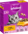 Whiskas Senior 7+ Trockenfutter Huhn, 5x800g (5 Packungen) - Katzentrockenfutter für ältere Katzen - unterschiedliche Produktverpackungen erhältlich