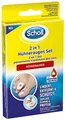 Scholl Hühneraugen Set An Füßen - Zur Linderung, Schmerzlinderung Und Entfernung Schmerzvoller Hühneraugen Mit Salicylsäure, 6 Wirkstoffpflaster, 6 Druckschutz Schaum-Pflaster, 9 Druckschutz Pflaster