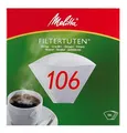 Melitta Filtertüten 106, Weiß, 100 Stück